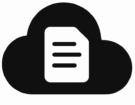 icono de nube y documento